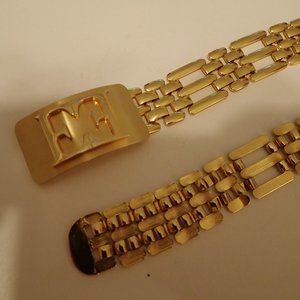 Escada Gold Metal chain belt